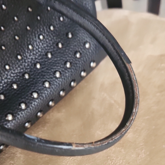 ✨️Coach Black Studded Leather Satchel - Picture 7 of 17
